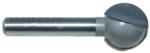 Magnate 2523 Plunge Ball End Carbide Tipped Router Bit - 5/8" Cutting Diameter; 5/8" Cutting Length; 1/4" Shank Diameter; 5/16" Radius; 1-1/4" Shank Length