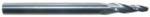 Magnate 2685 3 Flute Tapered Ball Nose Spiral Router Bit - 1/8" Cutting Diameter; 5 Degree; 3/4" Cutting Height; 1/4" Shank Diameter; 3" Overall Length