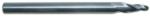 Magnate 2686 3 Flute Tapered Ball Nose Spiral Router Bit - 1/8" Cutting Diameter; 7 Degree; 1/2" Cutting Height; 1/4" Shank Diameter; 3" Overall Length