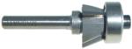 Magnate 3202B Bevel Trim With Bearing Router Bit - 22 Degree; 3 Flute; 3/8" Cutting Height; 1/4" Shank Diameter; 1-1/4" Shank Length