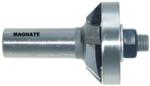 Magnate 3245 45° Undercut Bevel Trim Router Bit - 1/4" Cutting Height; 1/2" Shank Diameter; 1-3/8" Overall Diameter; 2-3/8" Overall Length; 4 Flute; 45 Degree