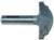 Magnate 3942 Large Cove Classic Plunge Router Bit - 2" Cutting Diameter; 1/2" Profile Height; 1/4", 1" Radius (Bead, Cove)