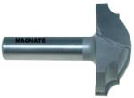 Magnate 3942 Large Cove Classic Plunge Router Bit - 2" Cutting Diameter; 1/2" Profile Height; 1/4", 1" Radius (Bead, Cove)