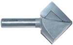 Magnate 5462 Bird Mouth (Bird Beak) Router Bit, 8-Sided - 1-1/2" Long Diagonal Edge; 1-5/8" Cutting Height; 1.857" Overall Diameter; 1/8" Small Diameter