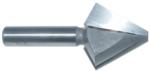 Magnate 5482 Bird Mouth (Bird Beak) Router Bit, 12-Sided - 1-1/2" Long Diagonal Edge; 1-5/8" Cutting Height; 1/2" Shank Diameter; 1-3/4" Overall Diameter; 1/8" Small Diameter