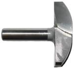 Magnate 5565 Horizontal Crown Molding Router Bit - 2-1/2" Cutting Diameter; 3/8" Cove Depth; 5/8" Cutting Height; 1/2" Shank Diameter; 2-1/4" Radius