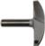 Magnate 5567 Horizontal Crown Molding Router Bit - 2-3/4" Cutting Diameter; 3/8" Cove Depth; 5/8" Cutting Height; 1/2" Shank Diameter; 2-3/4" Radius