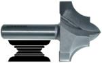 Magnate 7532 Deep Classic Point Router Bit - 1/2" Radius; 2" Cutting Diameter; 1/2" Shank Diameter; 1-3/8" Cutting Height; 2" Shank Length