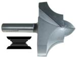 Magnate 7533 Deep Classic Point Router Bit - 3/4" Radius; 3" Cutting Diameter; 1/2" Shank Diameter; 2" Cutting Height; 2" Shank Length