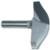 Magnate 7546 Combination Barley Twist Router Bit - 3" Cutting Diameter; 1-3/8" & 3-3/16" Radius; 3/4" Profile Height