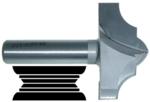 Magnate 7562 Shallow Classic Point Router Bit - 1/2" Radius; 2" Cutting Diameter; 1/2" Shank Diameter; 1" Cutting Height; 2" Shank Length