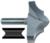 Magnate 7563 Shallow Classic Point Router Bit - 3/4" Radius; 3" Cutting Diameter; 1/2" Shank Diameter; 1-1/2" Cutting Height; 2" Shank Length