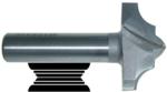 Magnate 7564 Shallow Classic Point Router Bit - 3/8" Radius; 1-1/2" Cutting Diameter; 1/2" Shank Diameter; 3/4" Cutting Height; 2" Shank Length