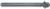 Magnate 7671 Reeding Extended Shank with Bearing Router Bit - 3/8" Bead Height; 1/2" Shank Diameter; 3/16" Radius; BR-05 Bearing