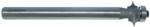 Magnate 7671 Reeding Extended Shank with Bearing Router Bit - 3/8" Bead Height; 1/2" Shank Diameter; 3/16" Radius; BR-05 Bearing