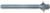 Magnate 7673 Reeding Extended Shank with Bearing Router Bit - 3/4" Bead Height; 1/2" Shank Diameter; 3/8" Radius; BR-05 Bearing