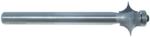 Magnate 7673 Reeding Extended Shank with Bearing Router Bit - 3/4" Bead Height; 1/2" Shank Diameter; 3/8" Radius; BR-05 Bearing