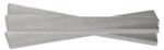 Magnate PK0632T Planer-Jointer Knife Set; Carbide Tipped - 6-1/16" Length; 5/8" Width; 1/8" Thickness; 3 Knives/Pkg; Powermatic 54A (No Holes); Jet JJ-6 Machine